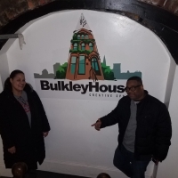 With DJ G-Spot at Bulkley House in Cleveland