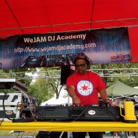 DJ G-Spot spinning at the African Festival of the Arts in Chicago