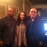 Rosalee stops by WBLS-NYC pictured with Skip Dillard-Operations Manager and Nat Martin