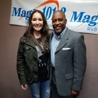 Rosalee with Magic 101.3 Louisville's Herlon Robinson