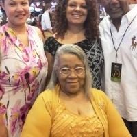 With Norma DeShields, Mike Chandler of WFMI-Norfolk and Mama Curtis