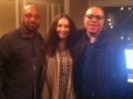 Rosalee stops by WBLS-NYC pictured with Skip Dillard-Operations Manager and Nat Martin